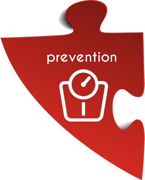 Heart jigsaw prevention piece