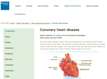 BUPA expert coronary artery disease